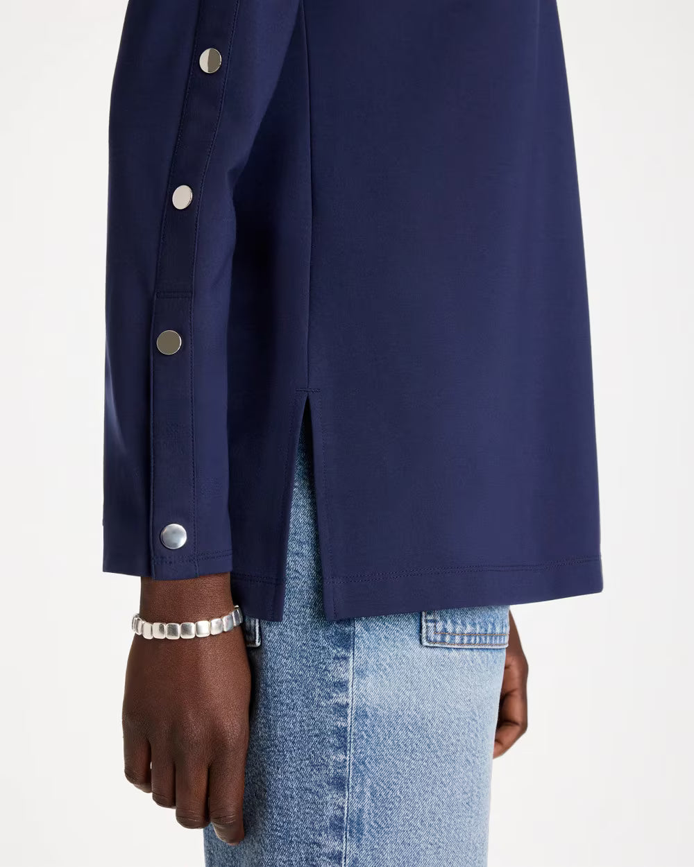 Ponte Button Sleeve Tunic