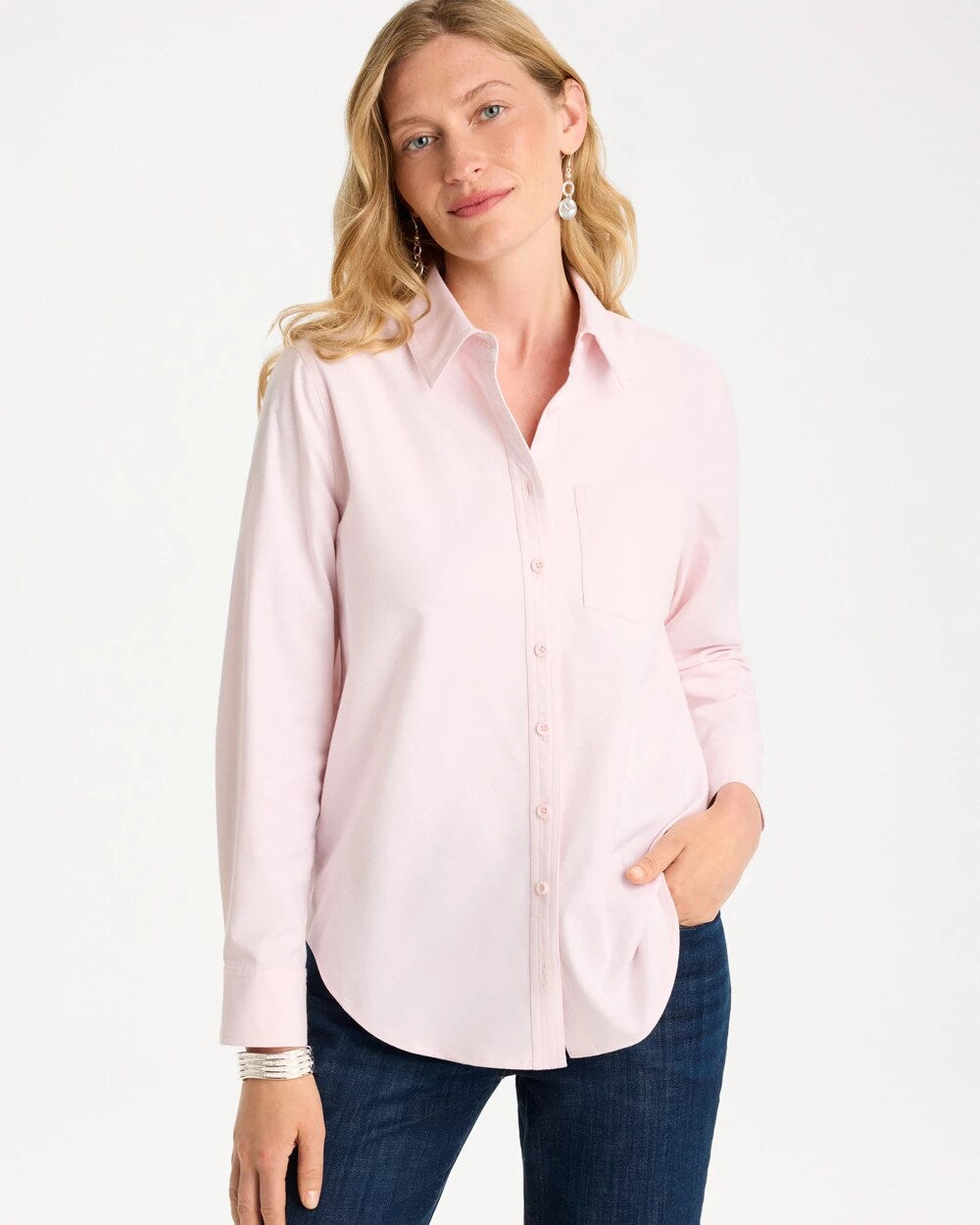 Cotton-Blend Oxford Shirt