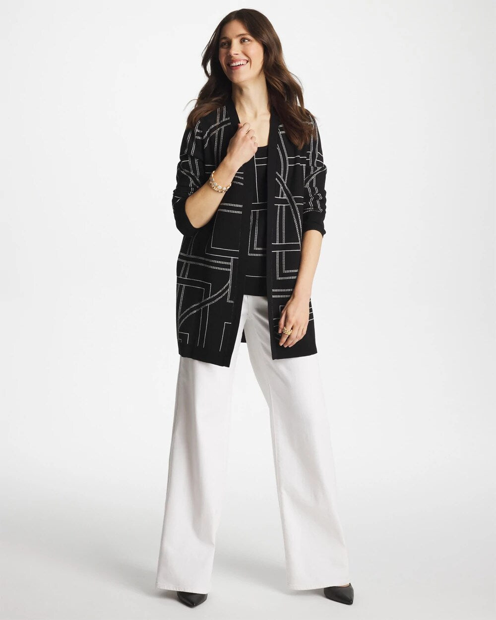Ella Graphic Cardigan