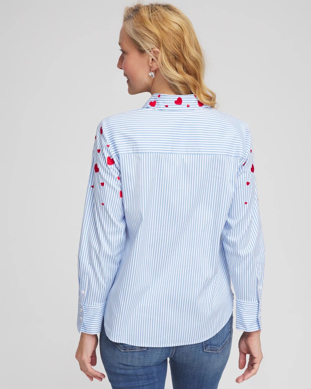 V-Day Striped Poplin Shirt