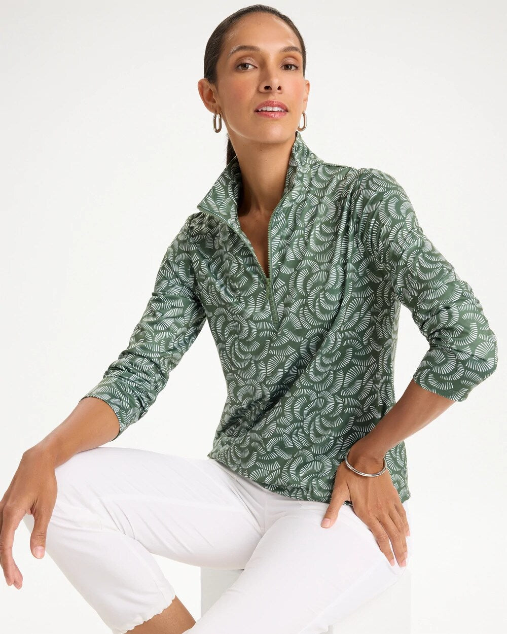 Zenergy UPF Printed Half Zip