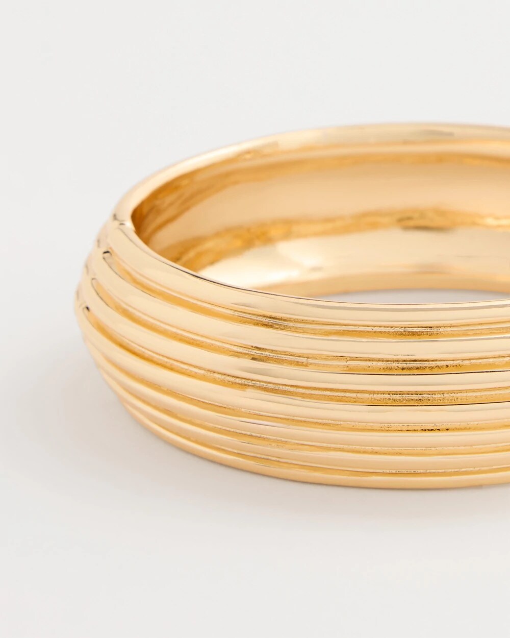 Ribbed Hinge Bangle