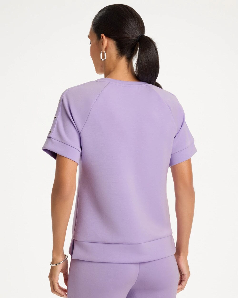 Zenergy Soft Short-Sleeve Grommet Top