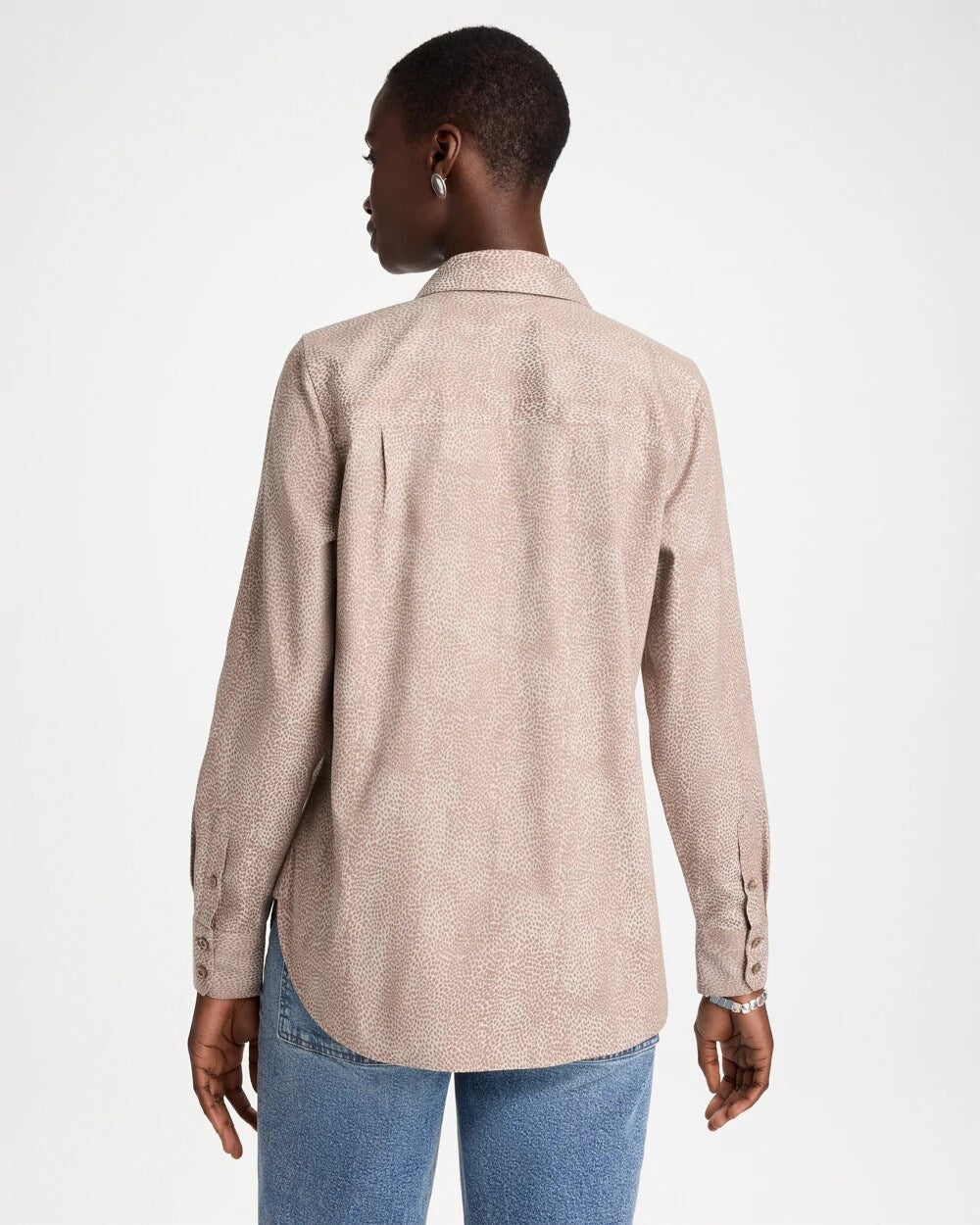 No Iron Stretch Animal Jacquard Shirt