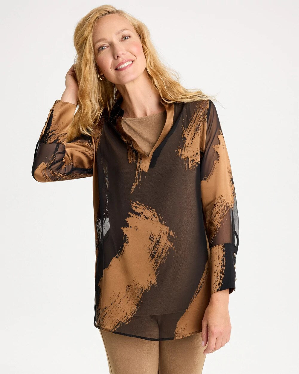 Travelers Sheer Burnout Shirt