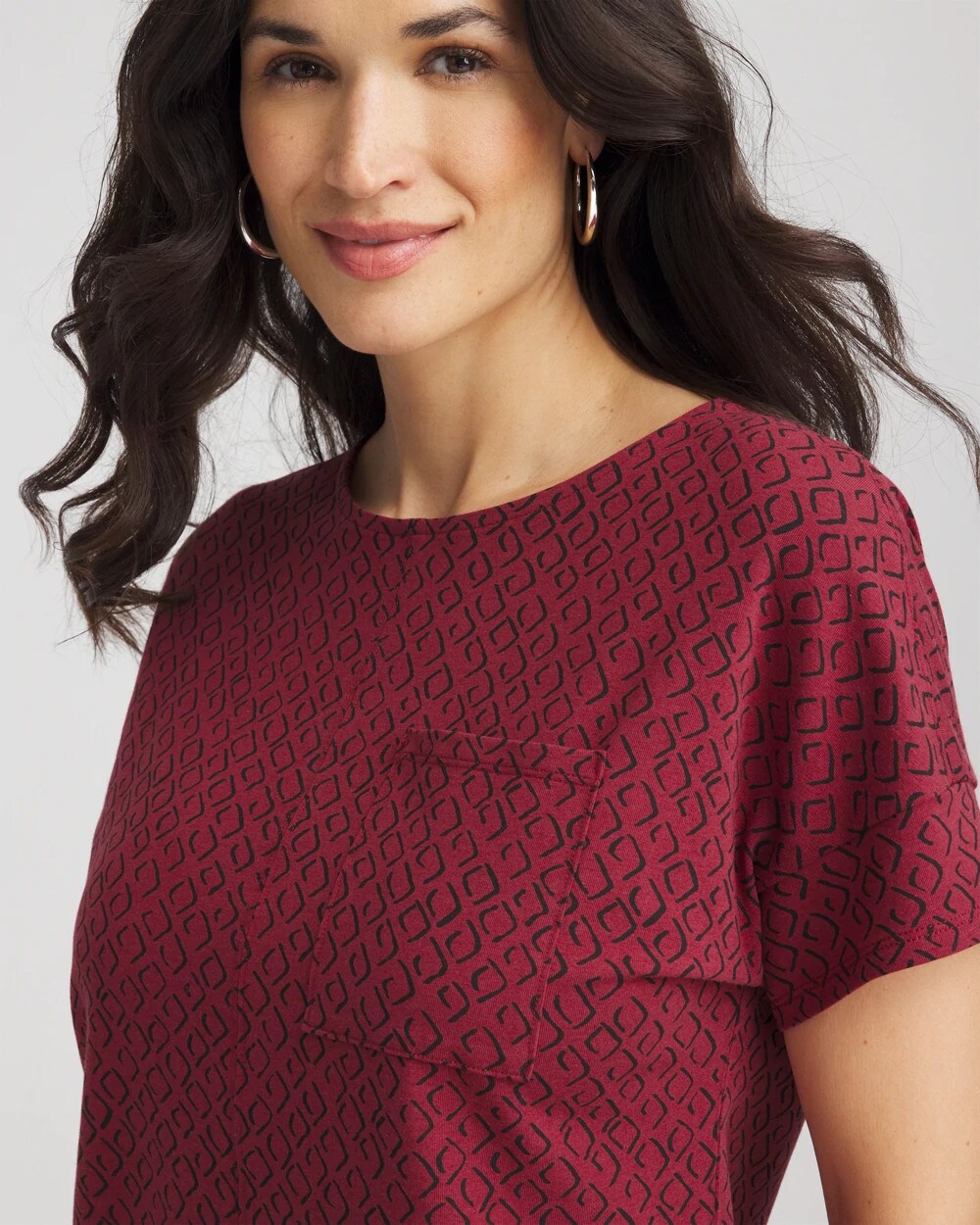 Zenergy UPF Geo-Print Dolman Top