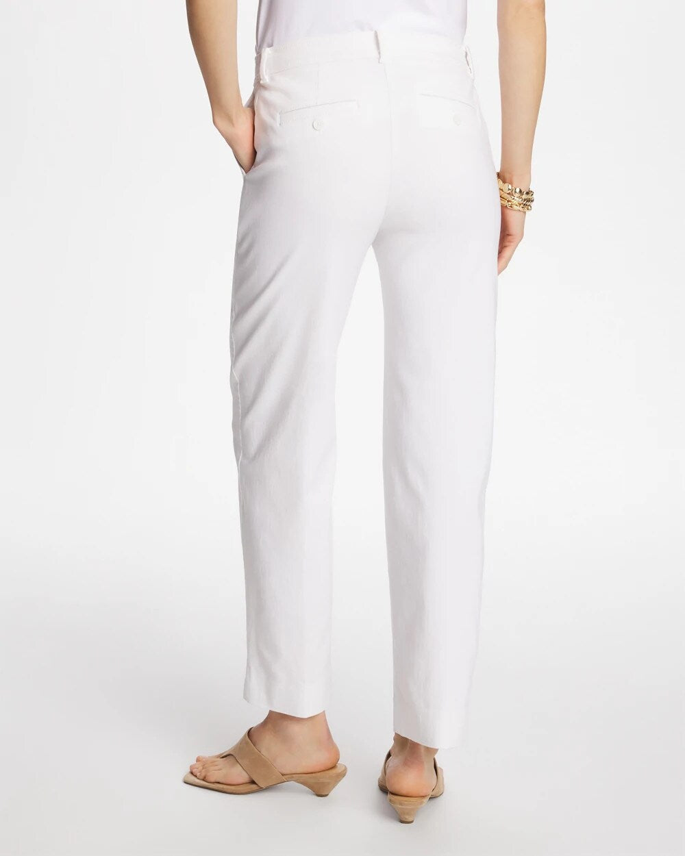 Emme Fly Front Straight Crop Pants