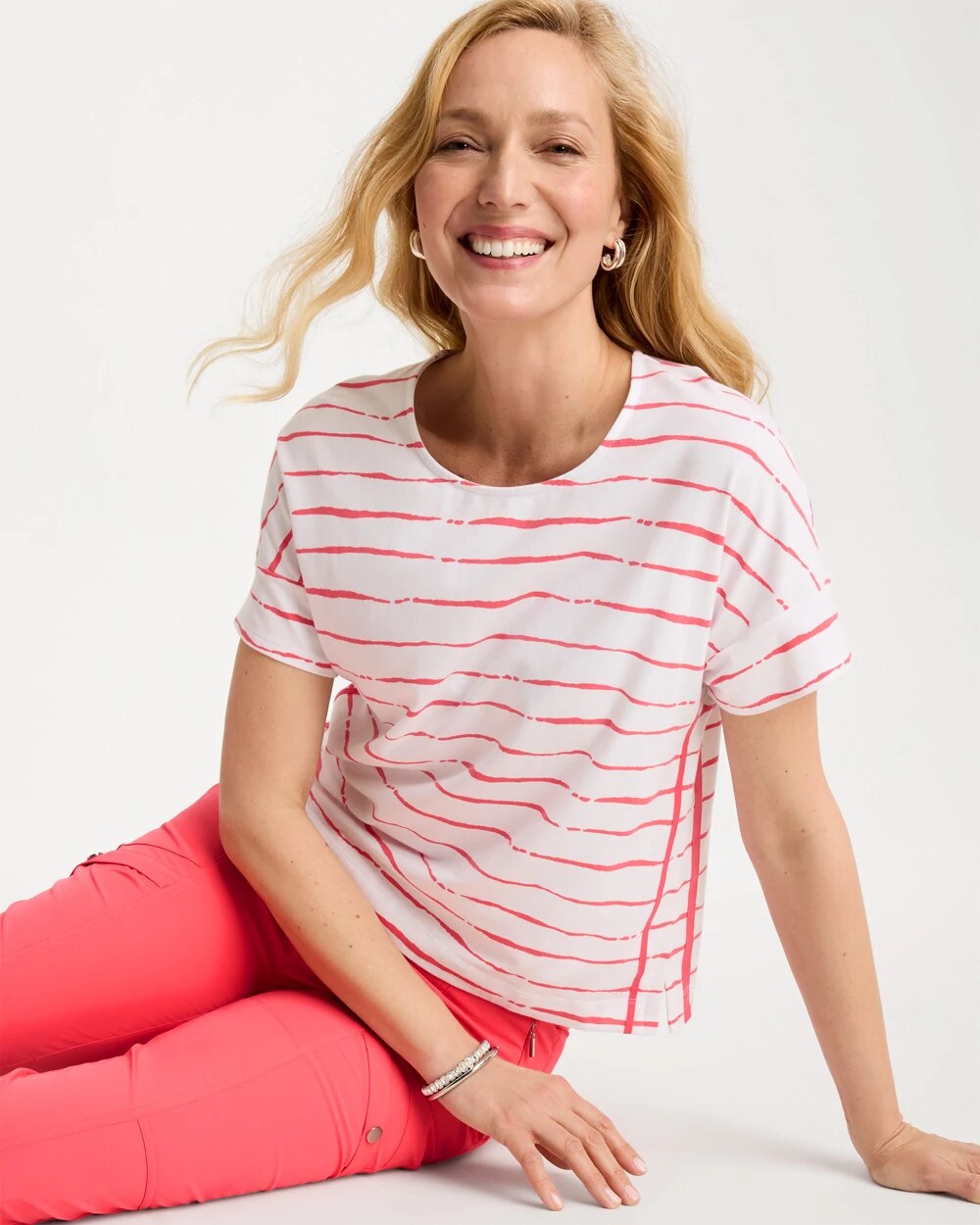 Zenergy UPF Striped Dolman Tee