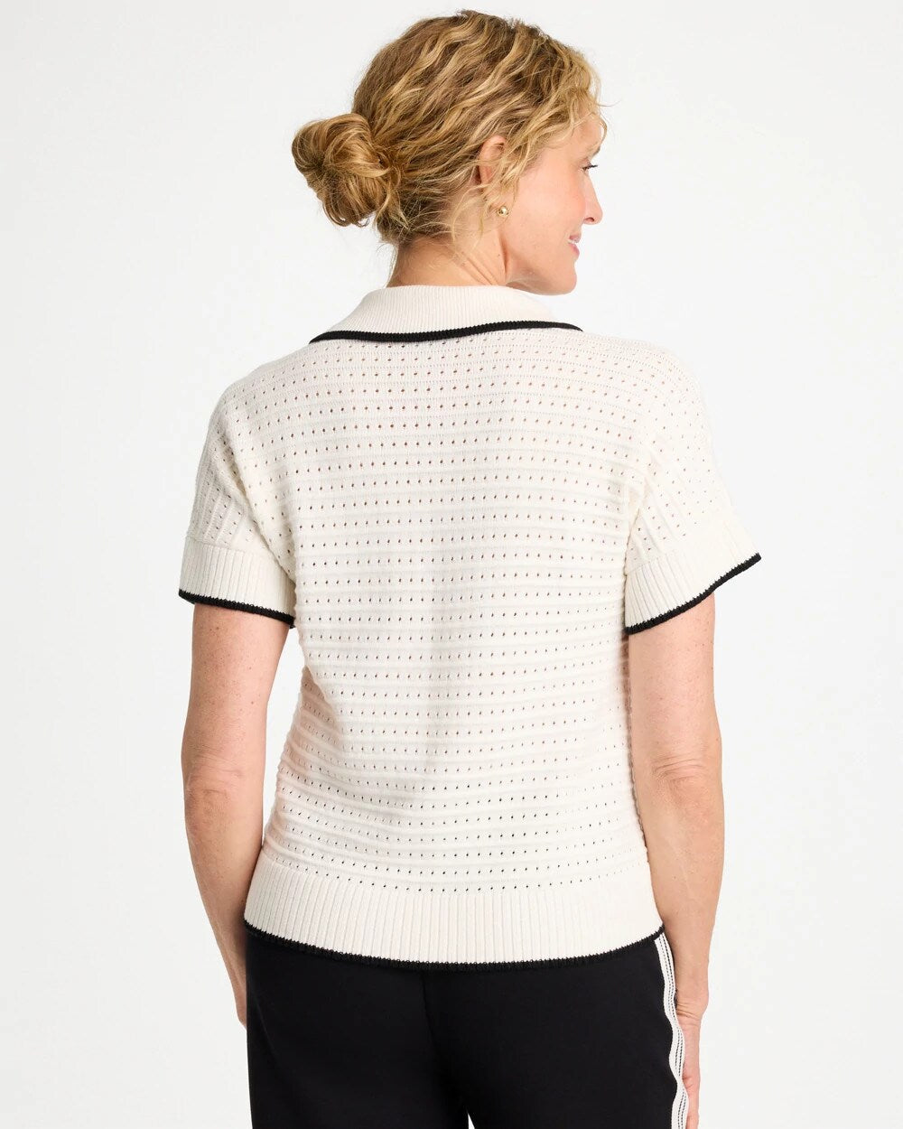 Zenergy Luxe Pointelle Sweater