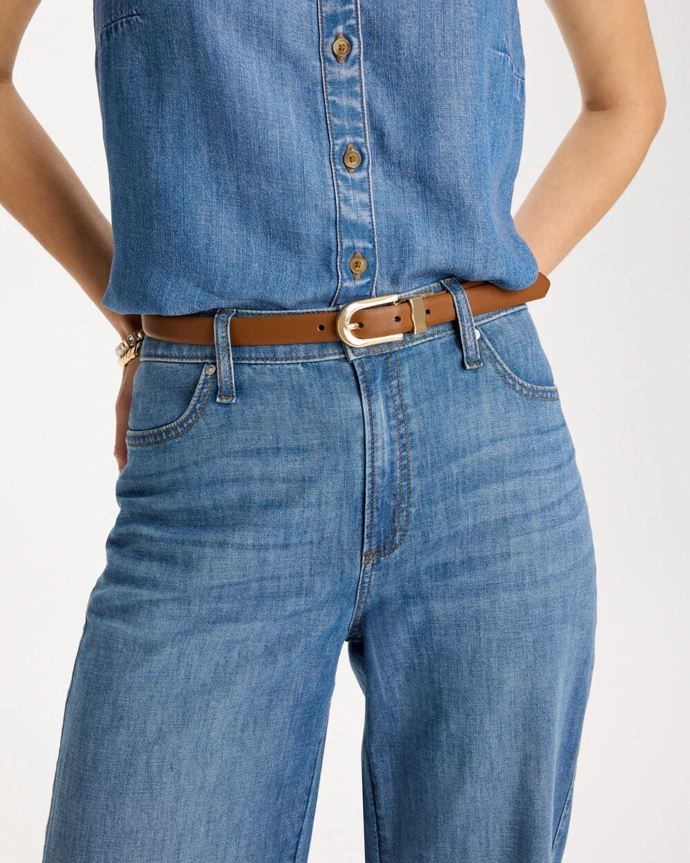 Skinny Reversible Trouser Belt