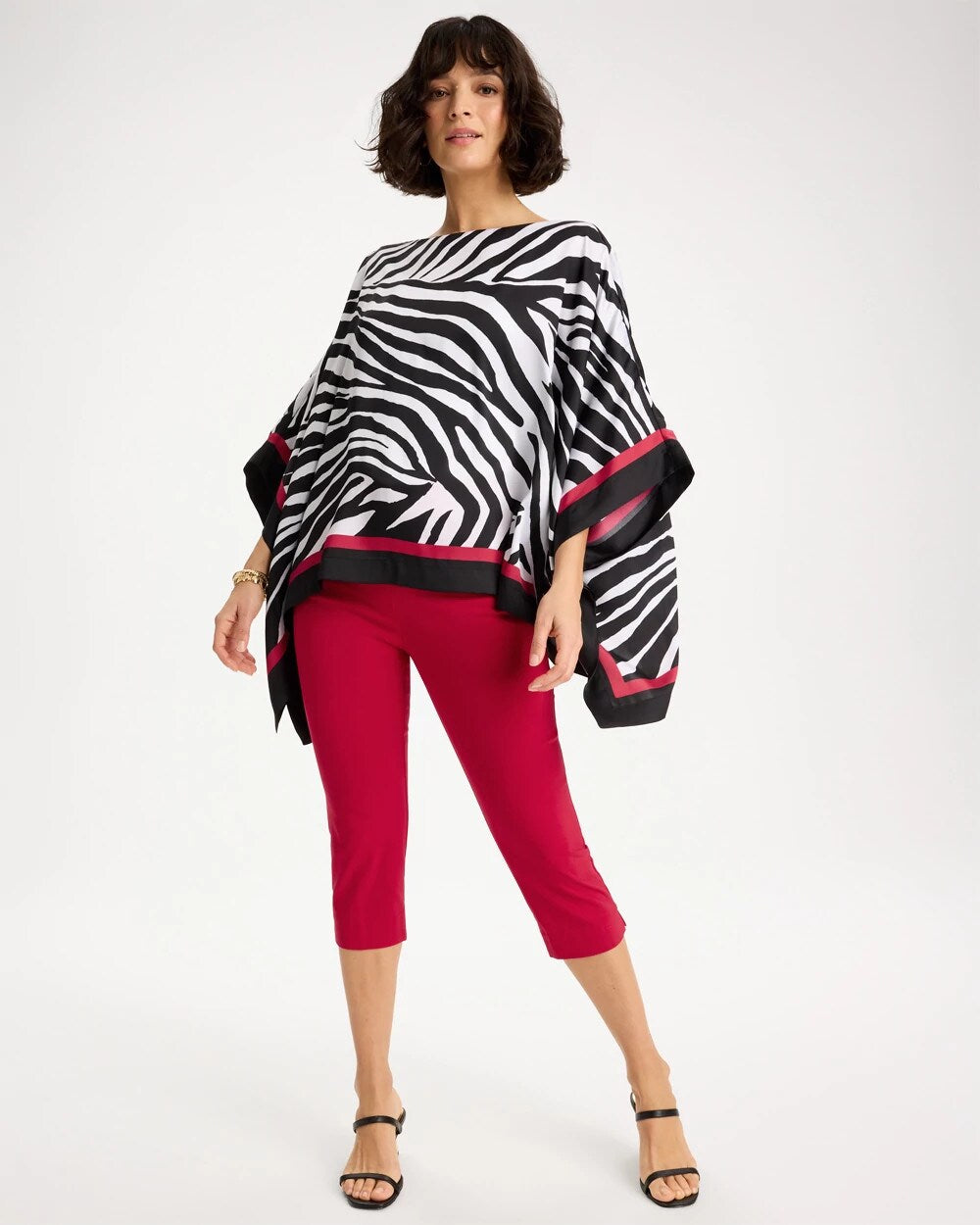 Brigitte Slim Rivet Pull-On Capri Pant