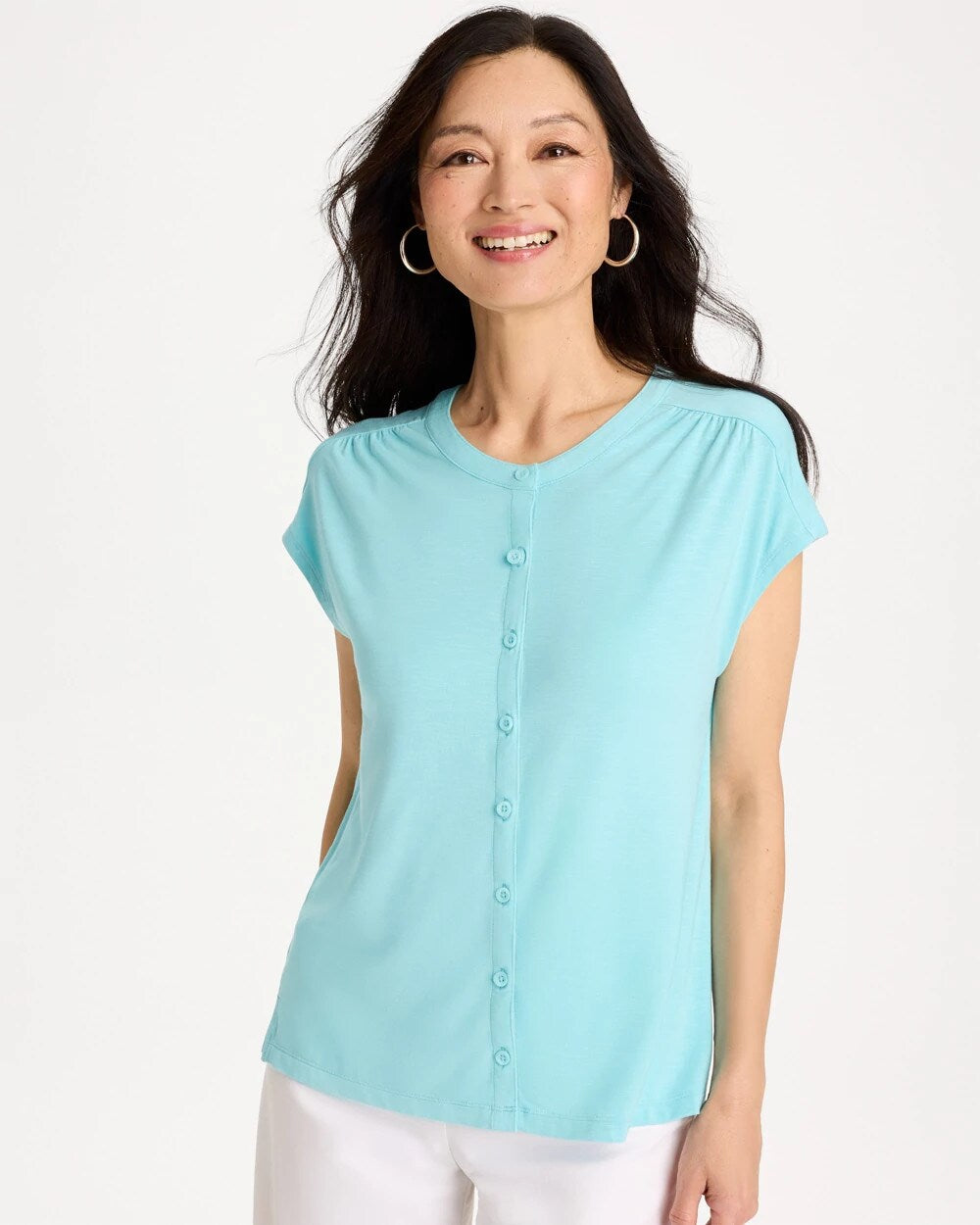 Refined Button Tee