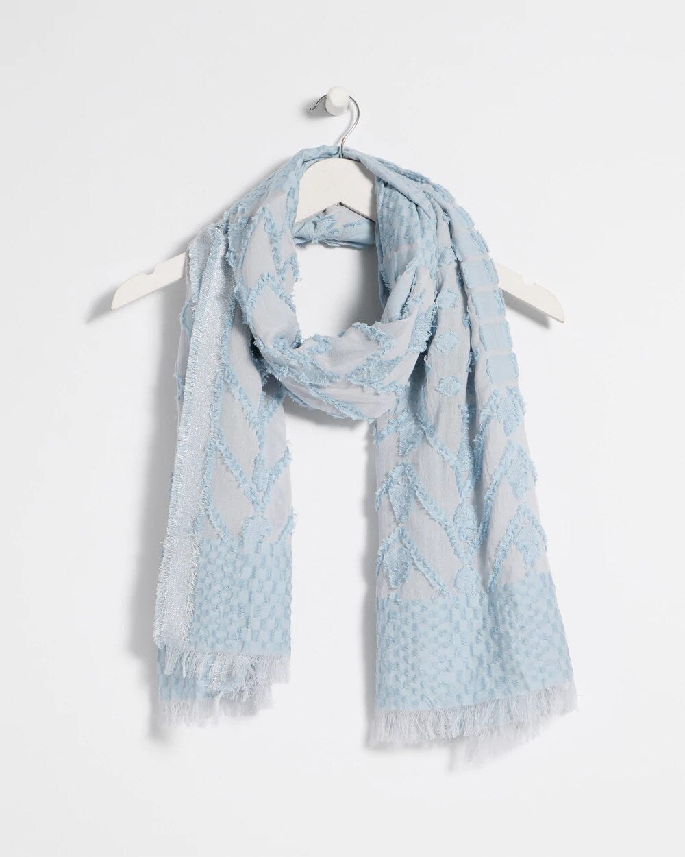Jacquard Burnout Oblong Scarf