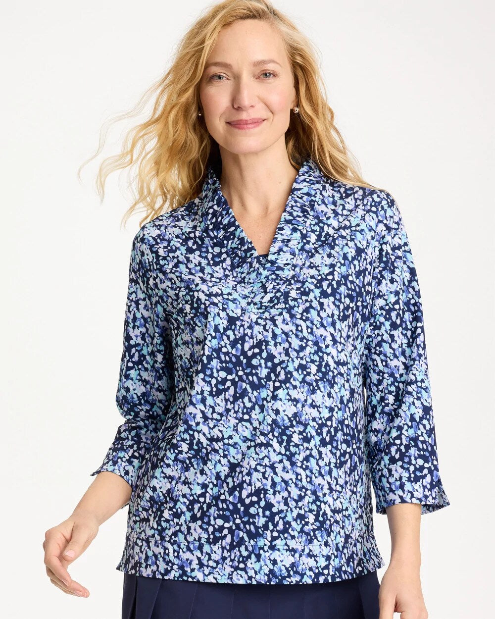 Zenergy UPF Ruffle Neck Top