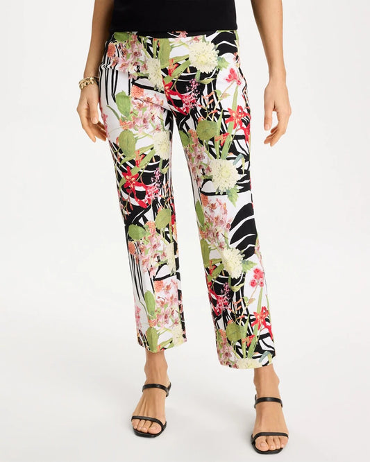 Tropical Nights Brigitte Straight Crop Pant