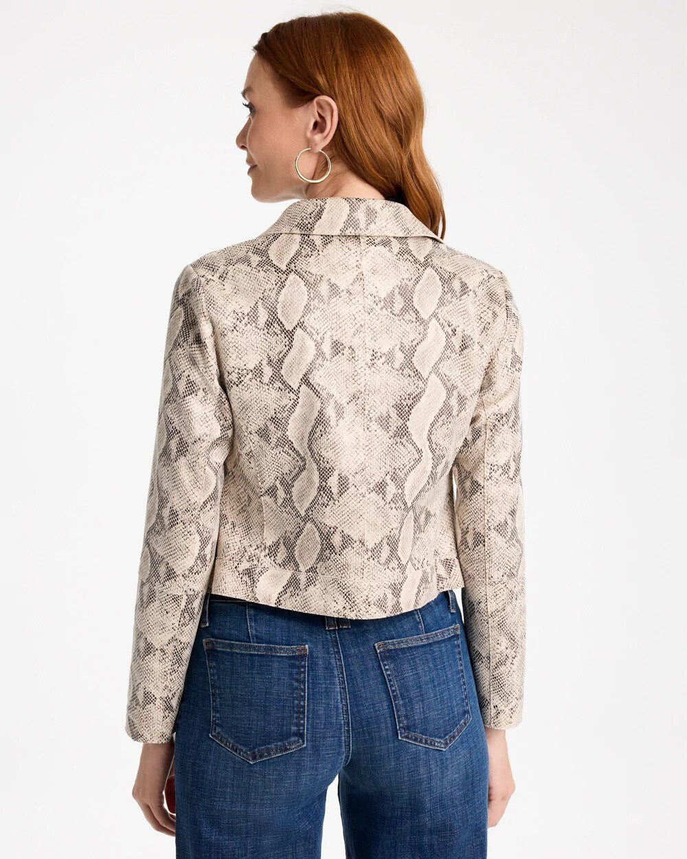 Snake Skin Printed Jacket