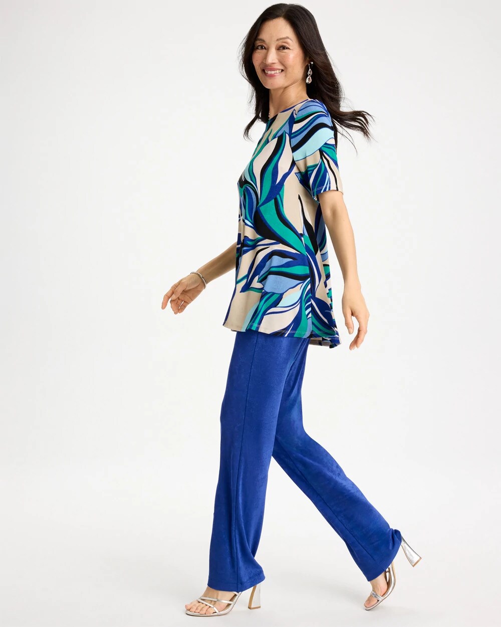 Travelers Marble Flora Swing Tunic