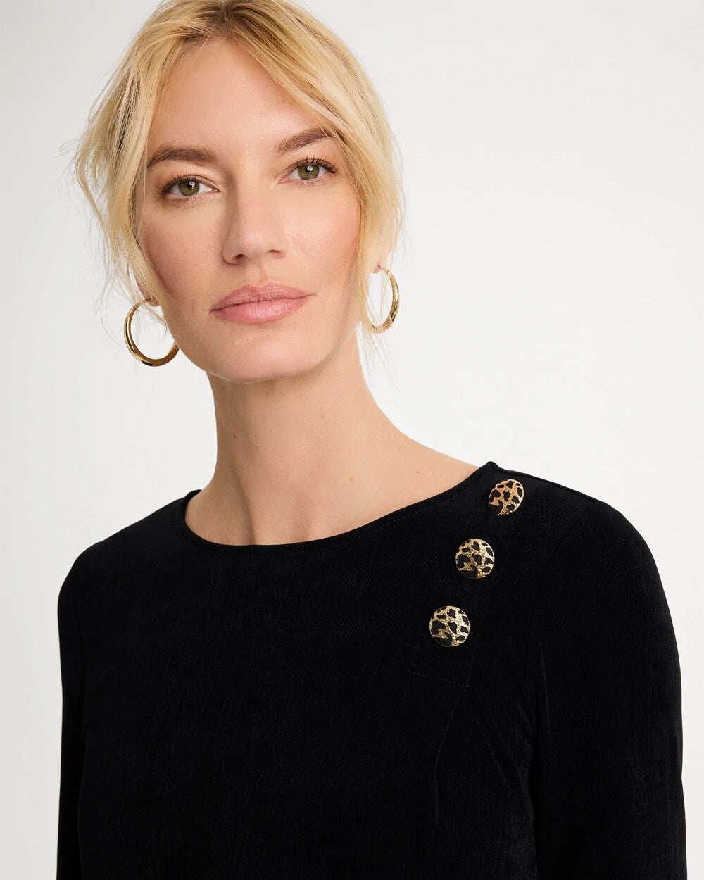Travelers 3/4 Flutter Sleeve Pullover
