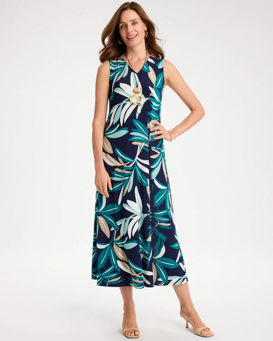 Travelers Palm Maxi Dress