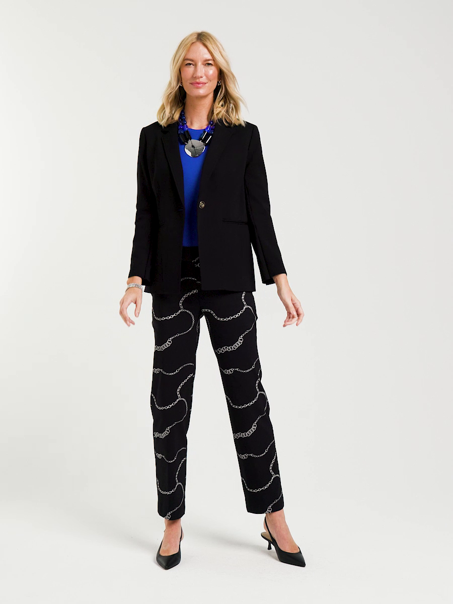 Brigitte Gilded Tab Straight Pants