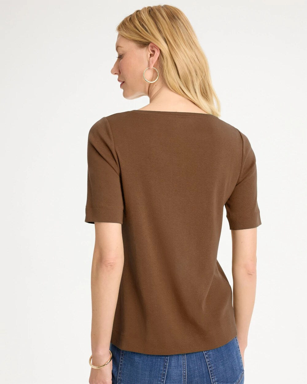 Pima Elbow Sleeve Tee
