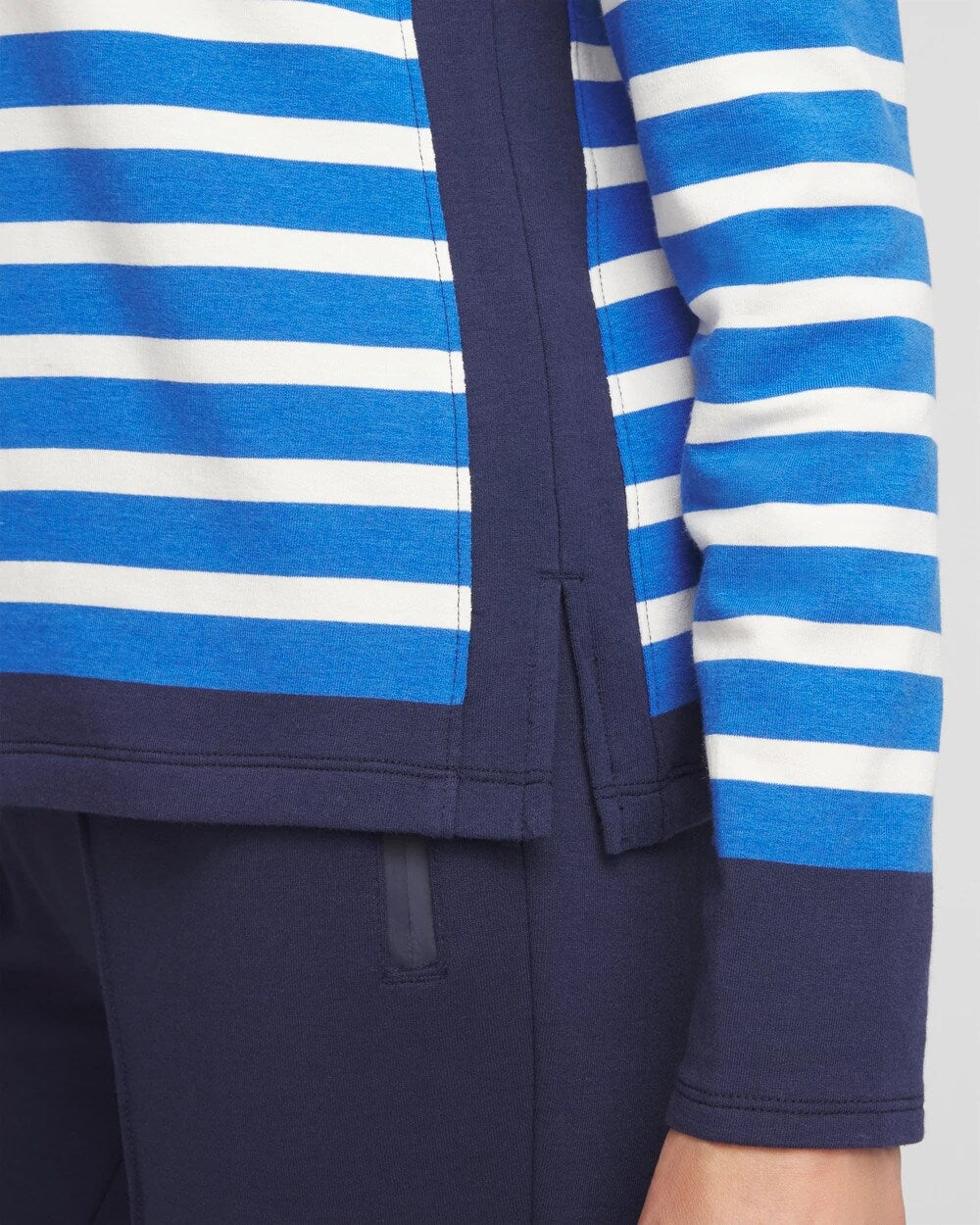 Zenergy Striped Boatneck Mariner Tee