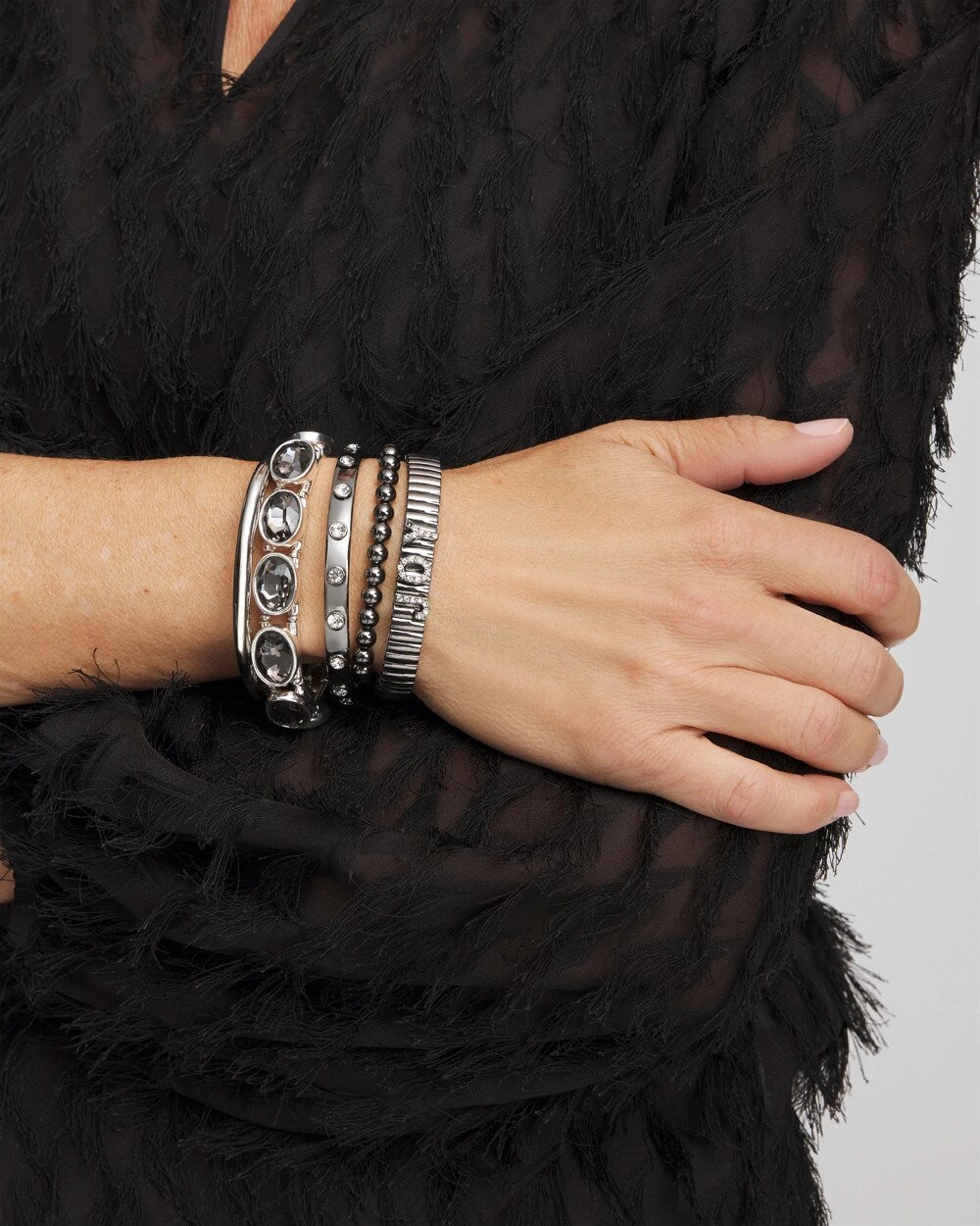 Silver Hinge Bangle