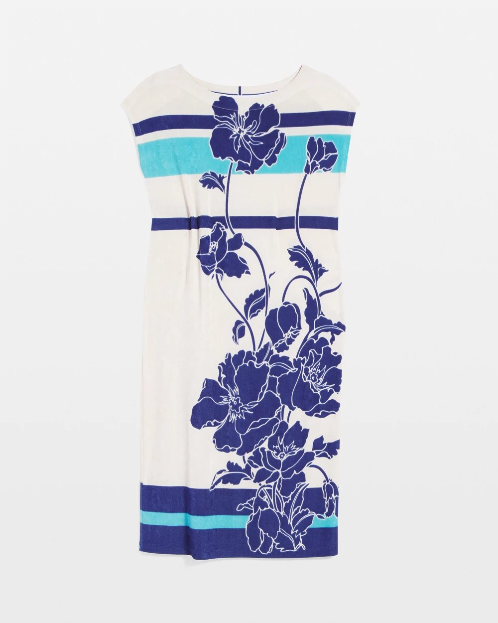 Travelers Wildflower Cap-Sleeved Column Dress