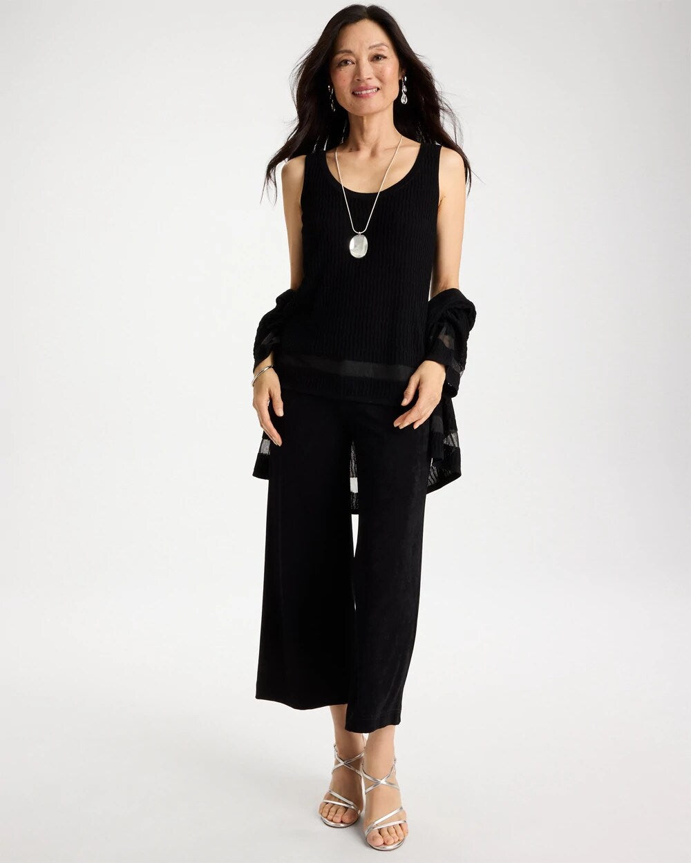 Travelers Sheer Stripe Tank