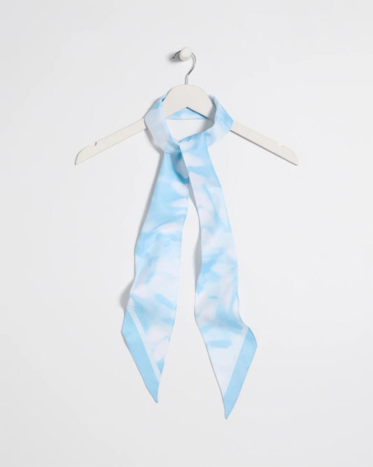 Palm Tie-Dye Skinny Scarf