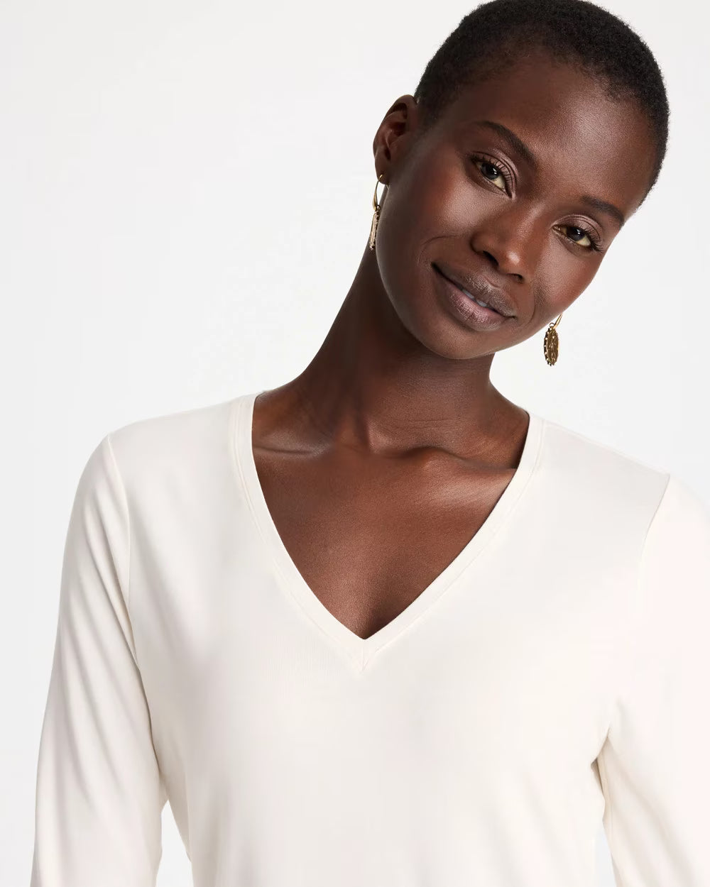 Touch of Cool V-Neck Layering Tee