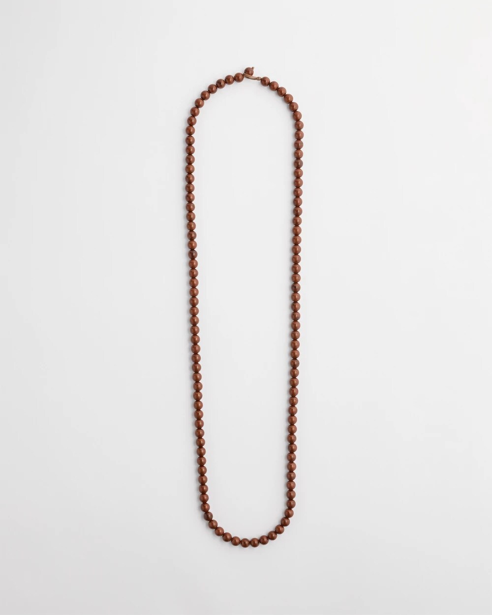 Long Beaded Single-Strand Necklace