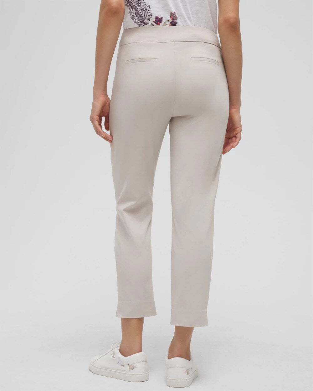 Brigitte Pull-On Slim Cropped Pants