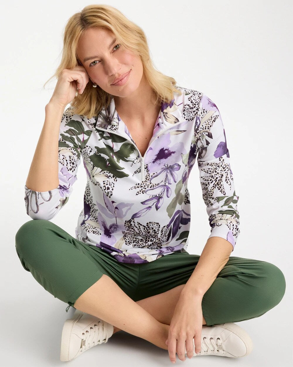 Zenergy UPF Violet Aura Half Zip
