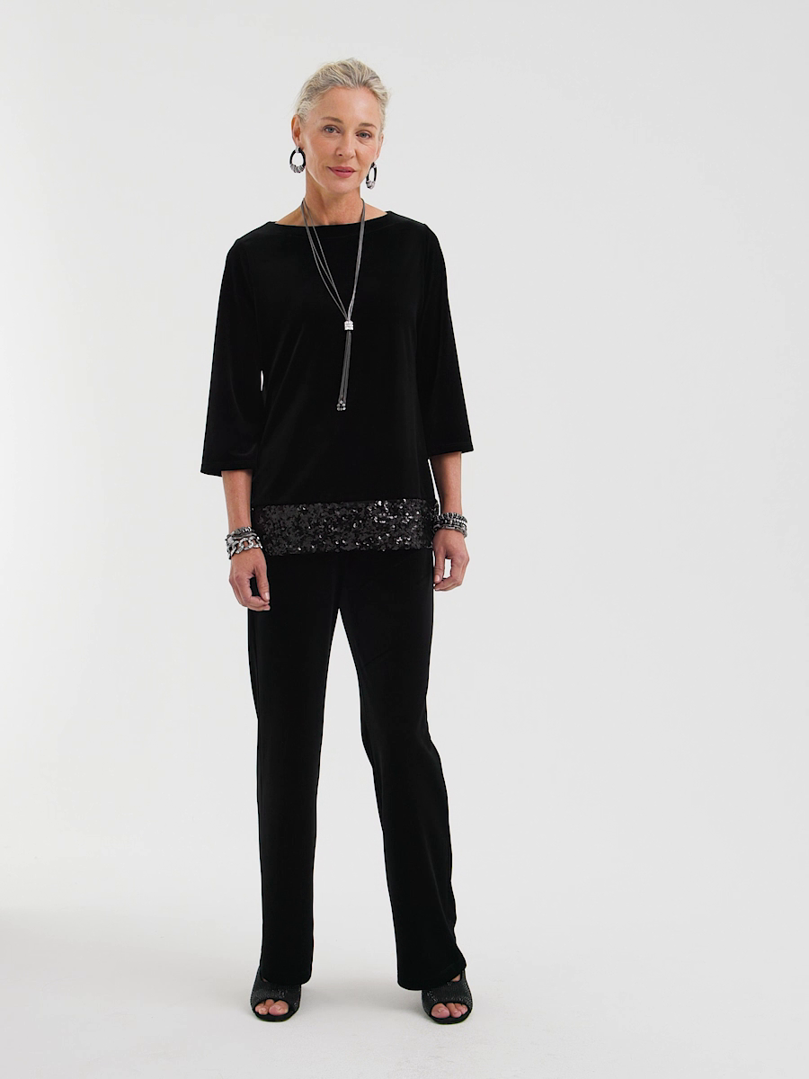 Travelers Velvet Sequin Tunic