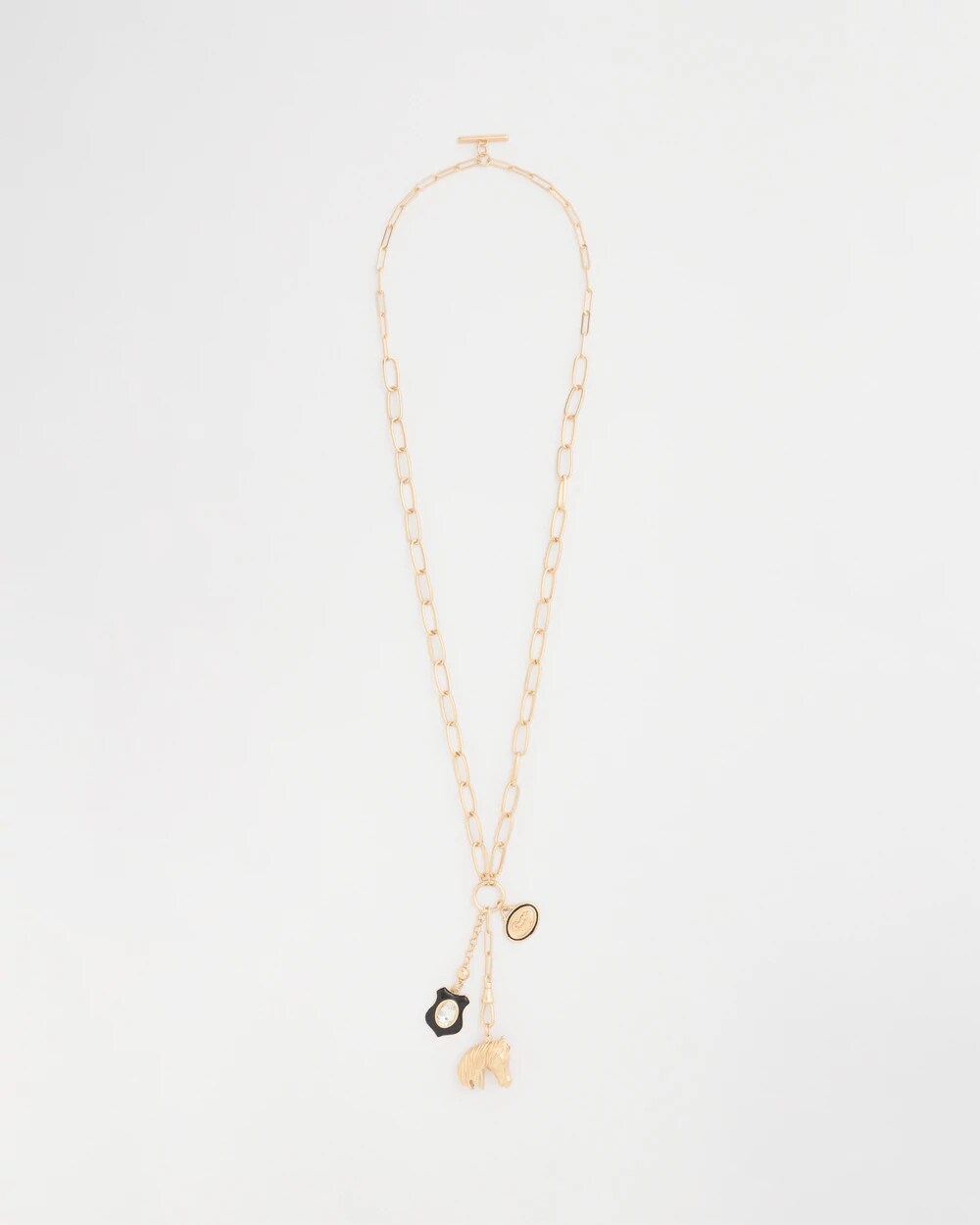 Adjustable Equestrian Charm Toggle Necklace