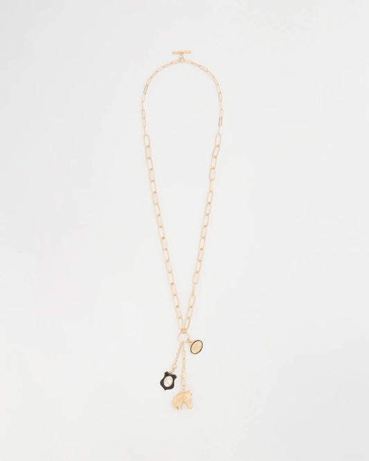 Adjustable Equestrian Charm Toggle Necklace