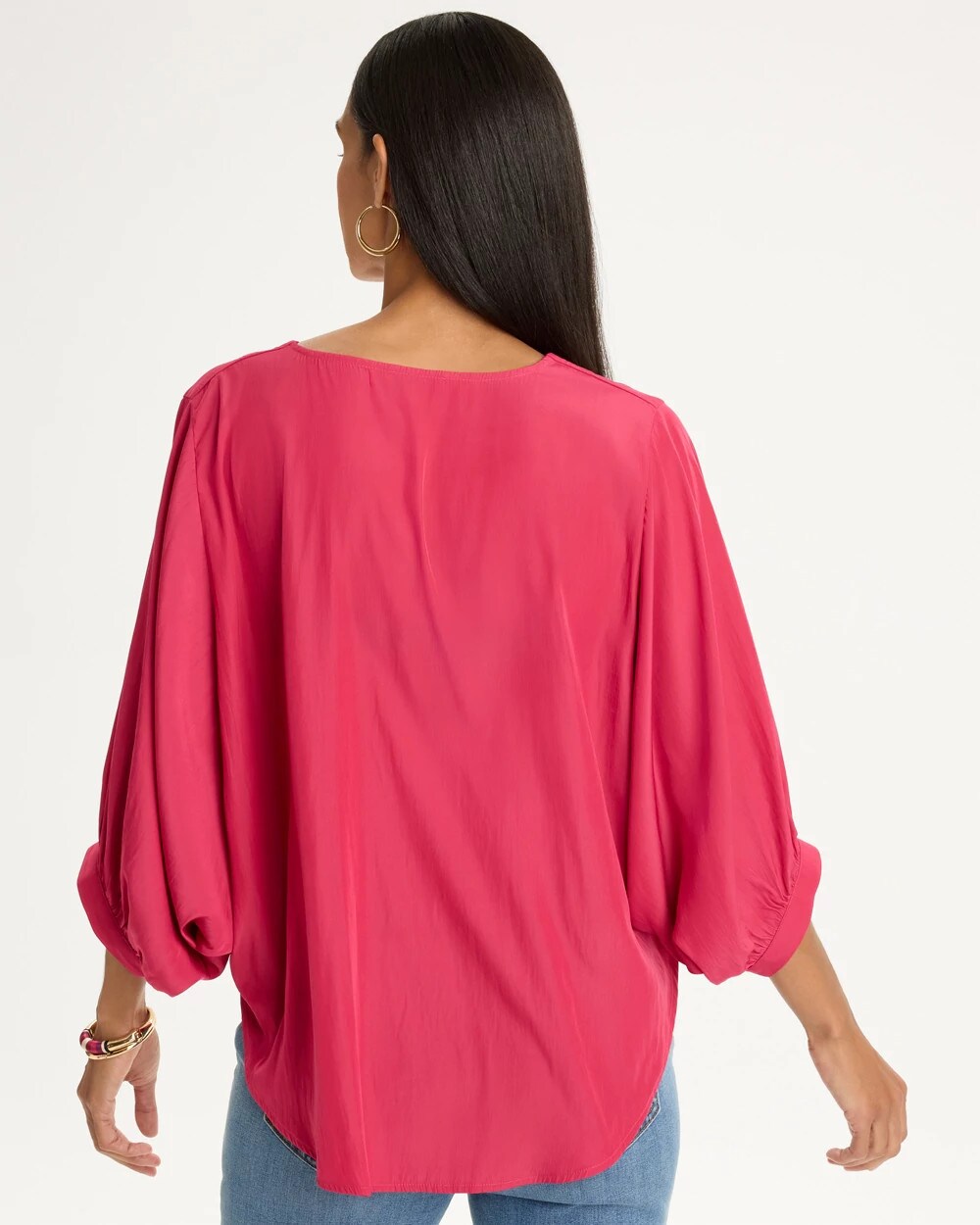 Sea Island Batwing Sleeve Blouse