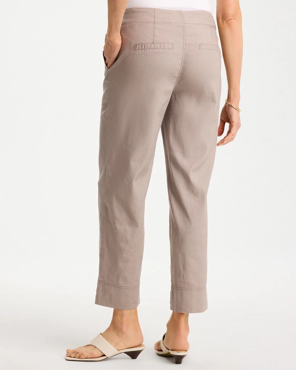 Relaxed Linen Crop Pant
