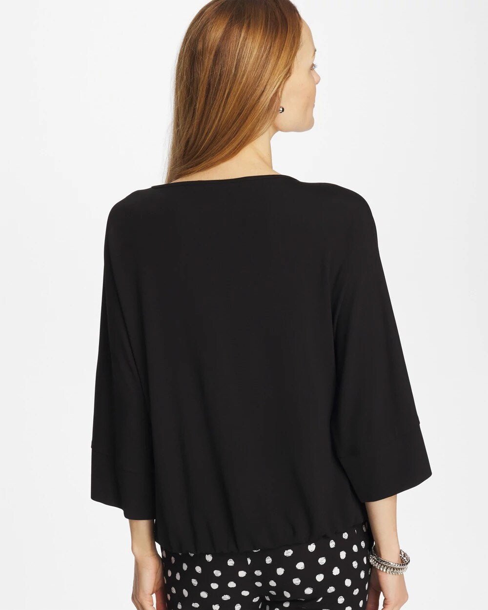 Matte Jersey Bubble Hem Top