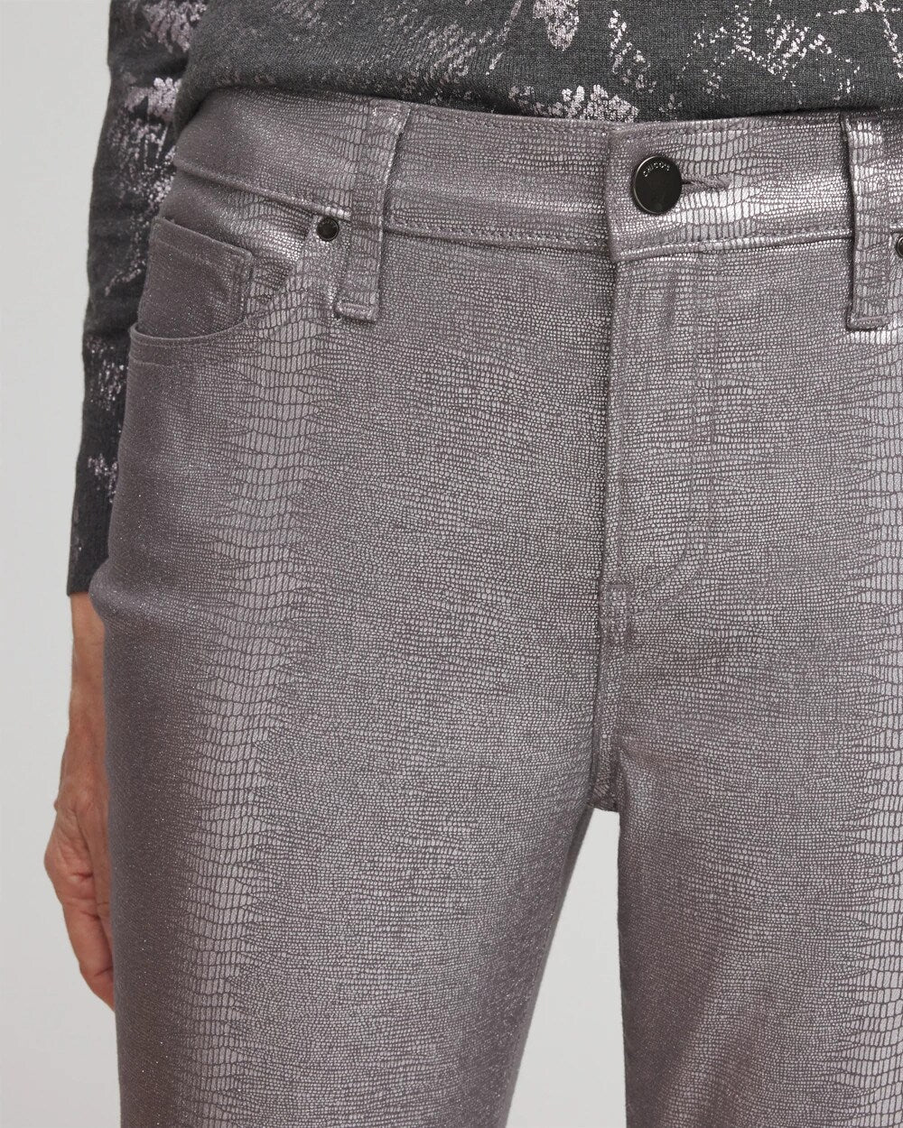 Girlfriend Coated Ankle Jeans