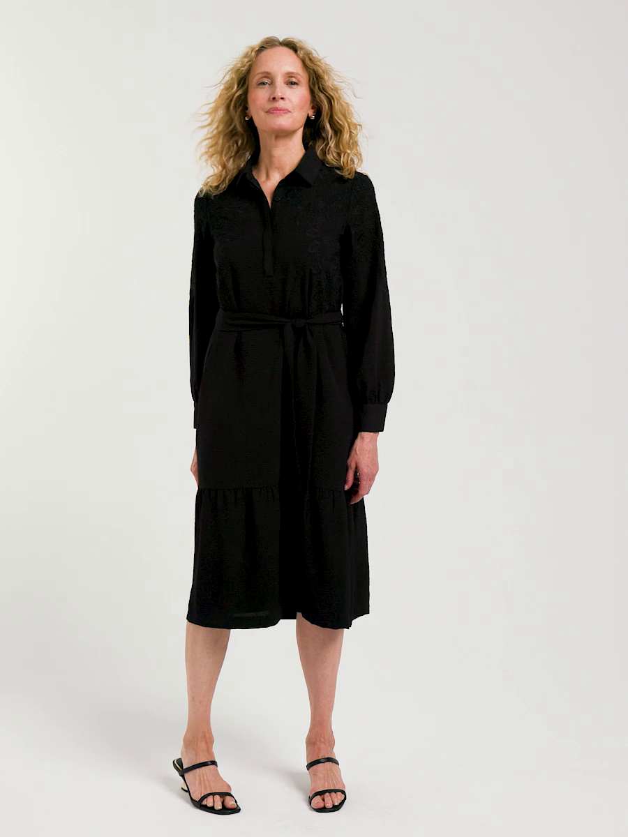 Lace Applique Knee Length Dress