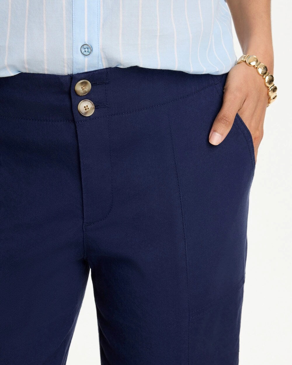 Relaxed Linen Crop Pant