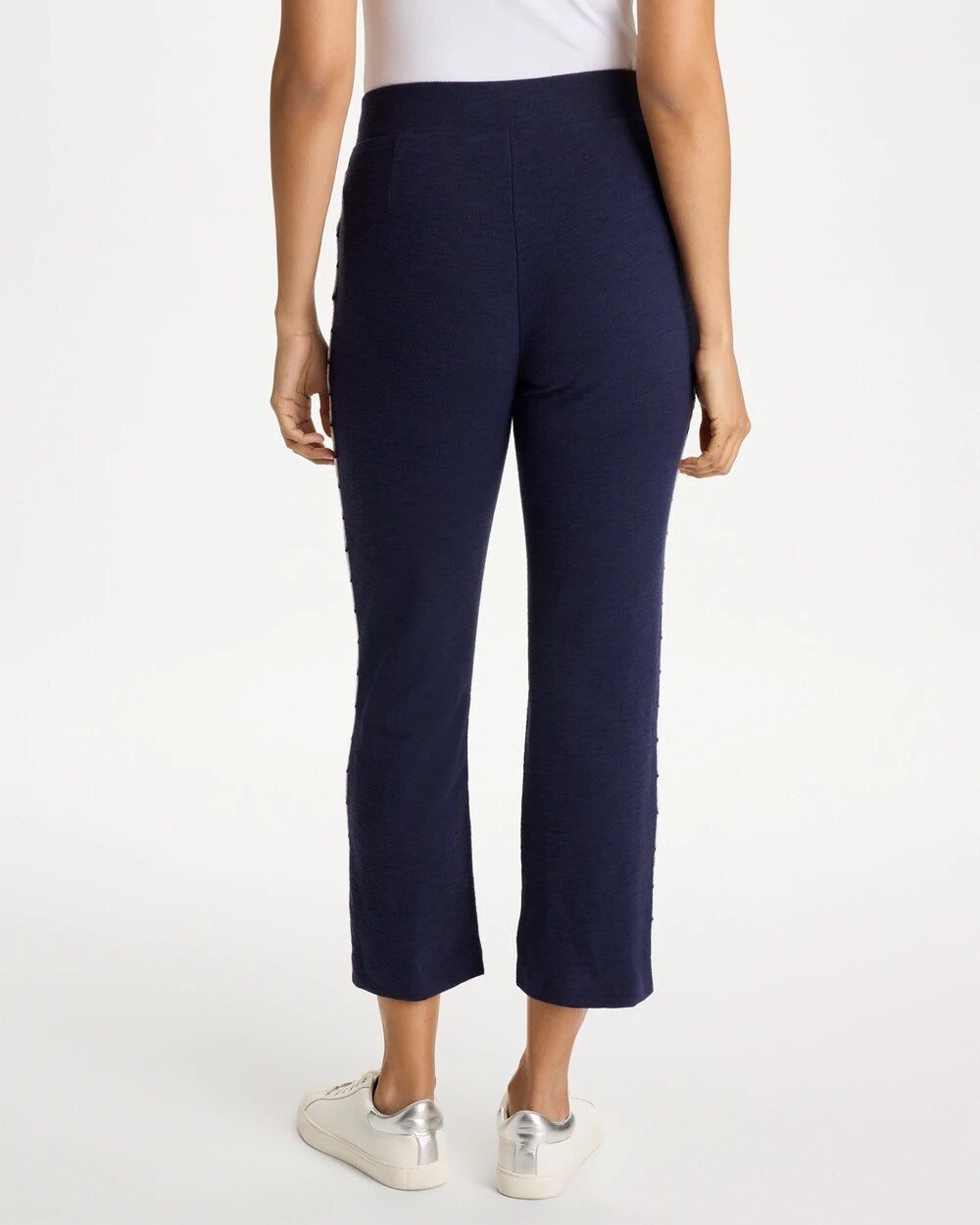 Zenergy Cotton Terry Striped Crop Pants