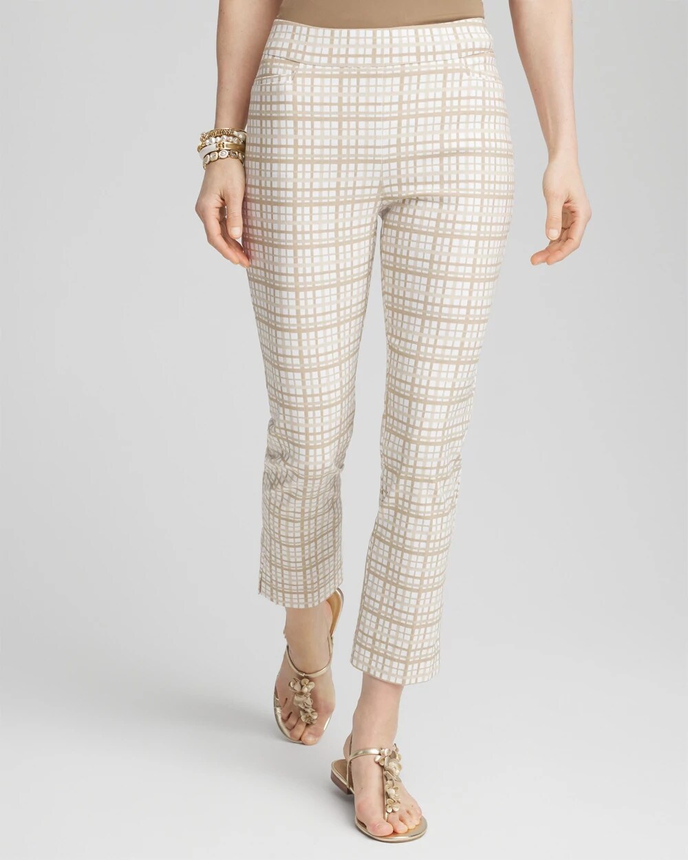 Brigitte Plaid Cropped Pants