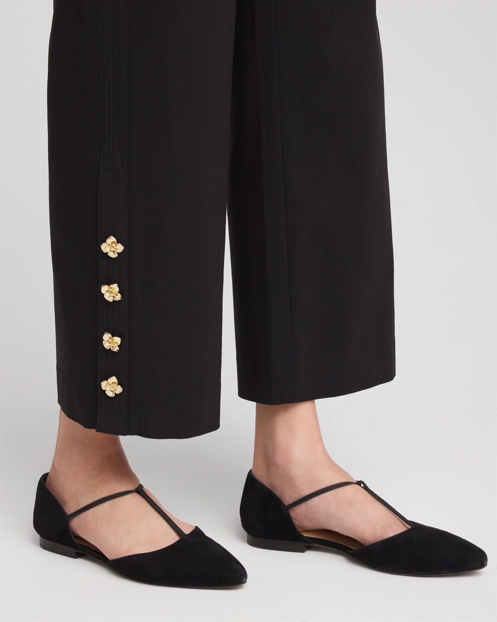 Brigitte Cropped Wide-Leg Pants