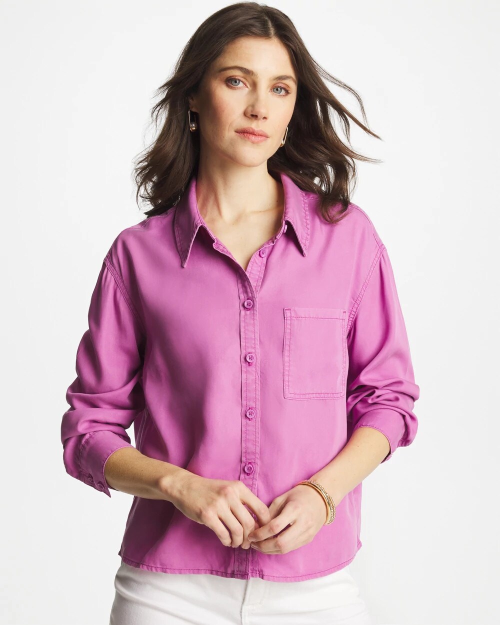 Classic Collared Denim Shirt