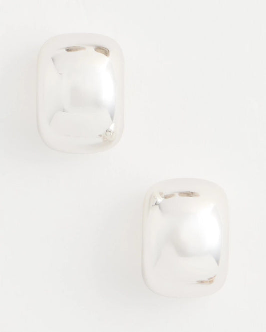 Silvertone Mini Hoop Earrings