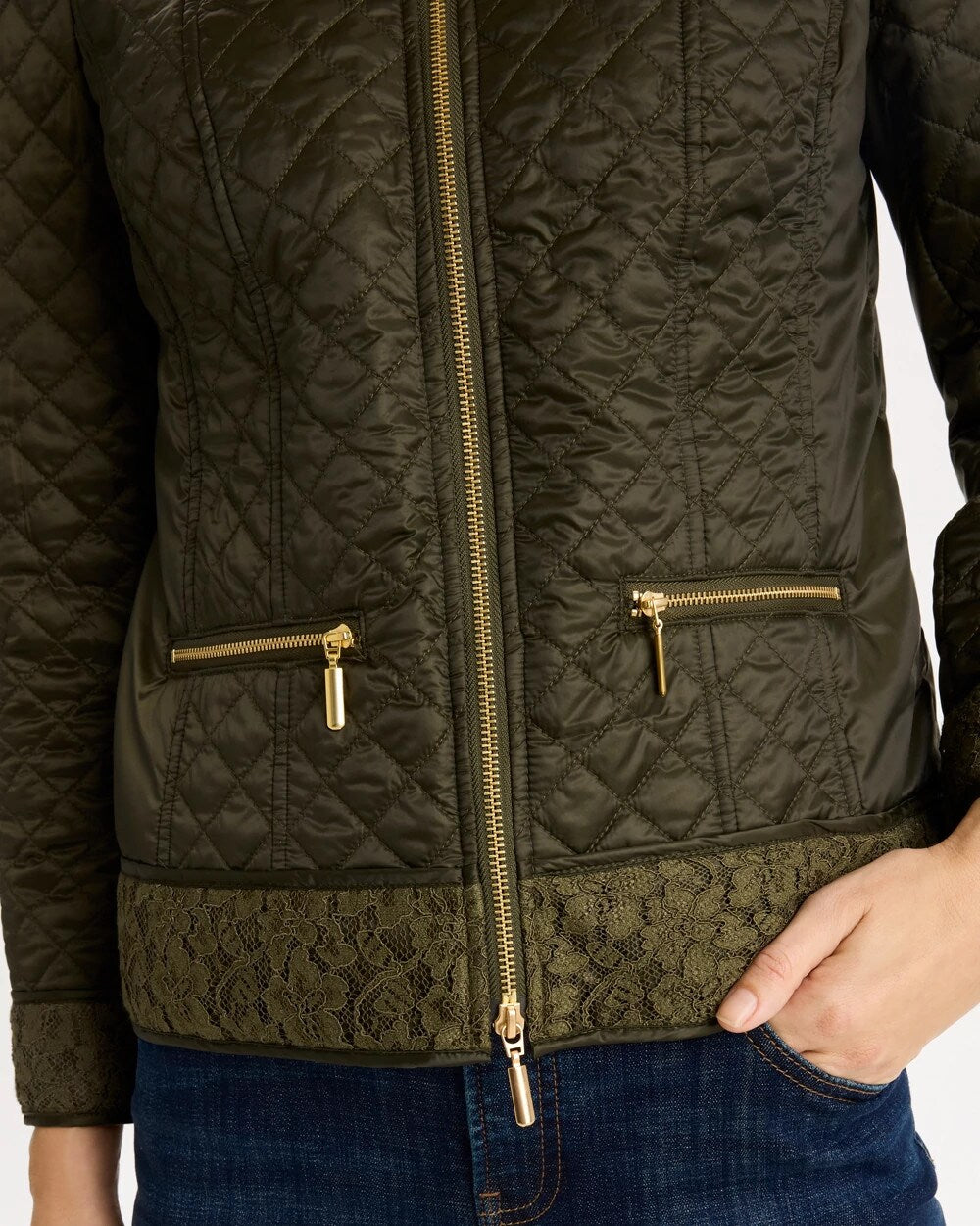 Quilted Long-Sleeve Jacket