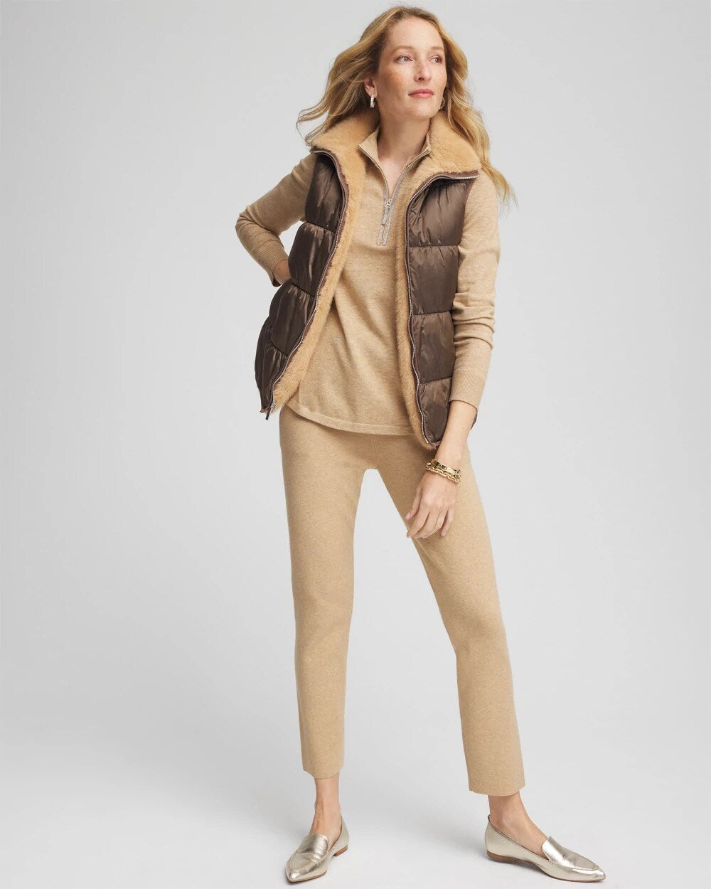 Zenergy Reversible Faux-Fur Vest